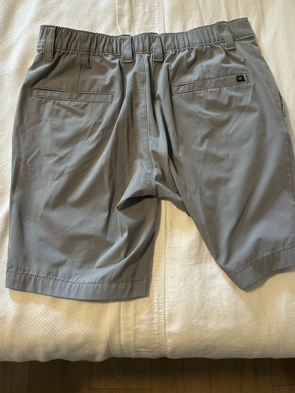 Banana Republic Men's Light Gray Flat-Front Shorts